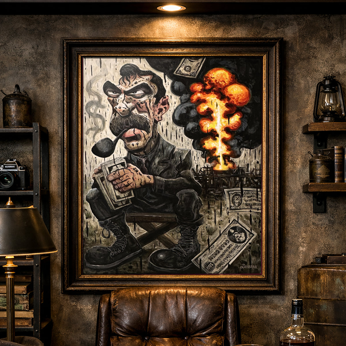 Daniel Plainview • 40x30in • Original Painting