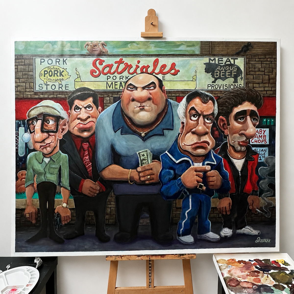 Satriales Sopranos - Original Painting
