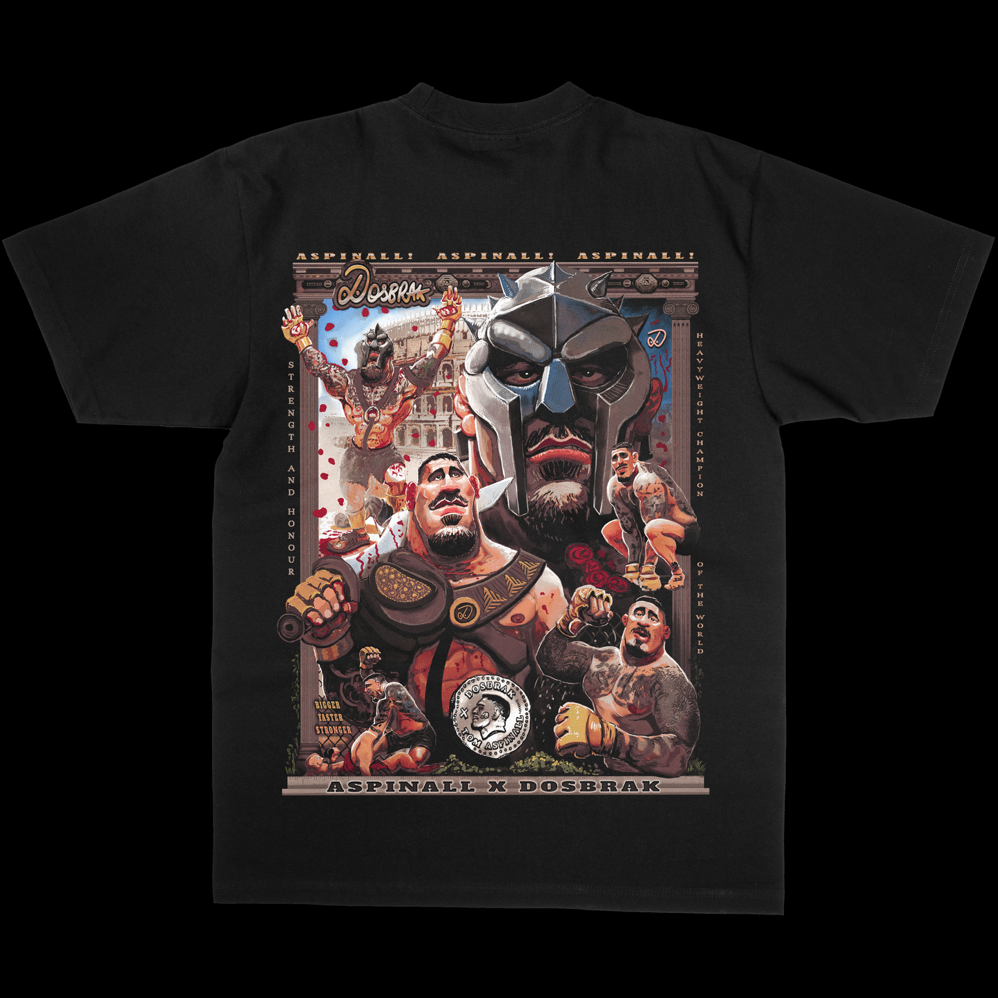 Strength and Honour Black - Tom Aspinall T-Shirt